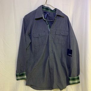 NWT Men’s Basic Edition Long Sleeve Button Down